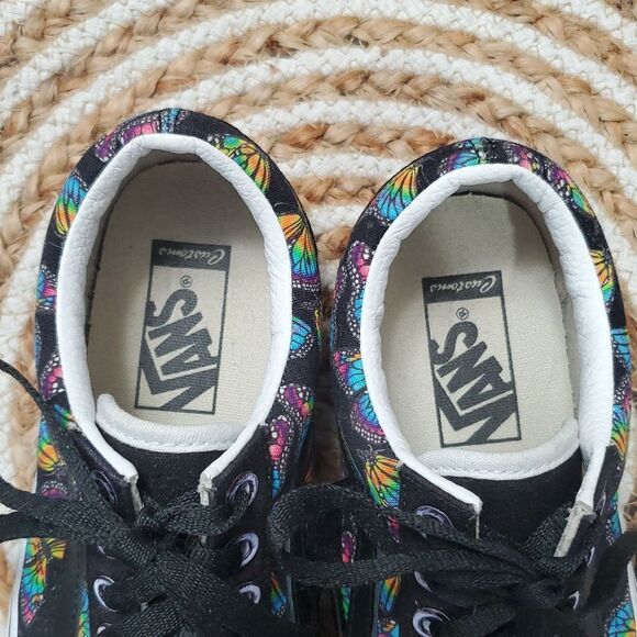 Vans Old Skool ‘Butterfly Kisses’ Black Colorway Skate Shoes, Unisex,6.5W/5M - Picture 7 of 8